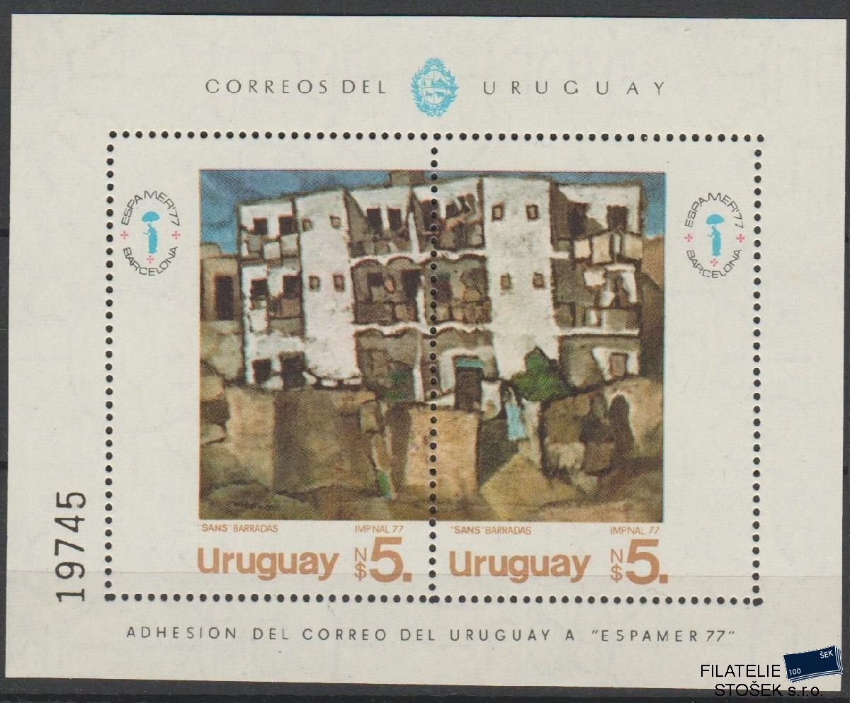 Uruguay známky Mi Blok 36