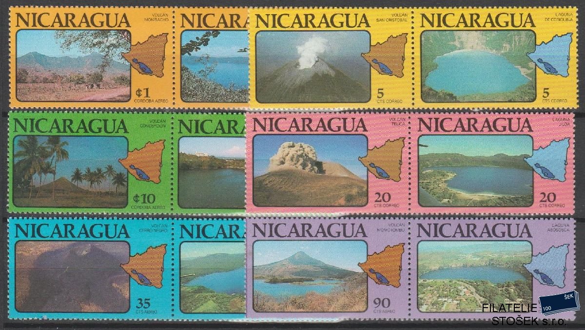 Nicaragua známky Mi 2061-72