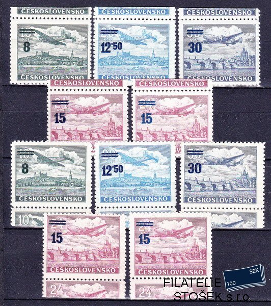 ČSSR známky L 29-32 KH+KD vč. 31a