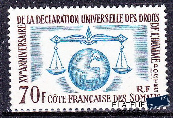 Cote des Somalis známky 1963 Droits de l´homme