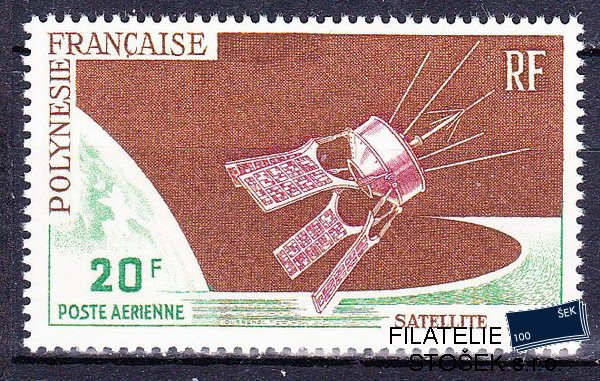 Polynesie známky 1966 Satelite D 1