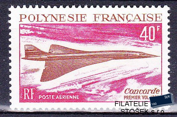 Polynesie známky 1969 Concorde