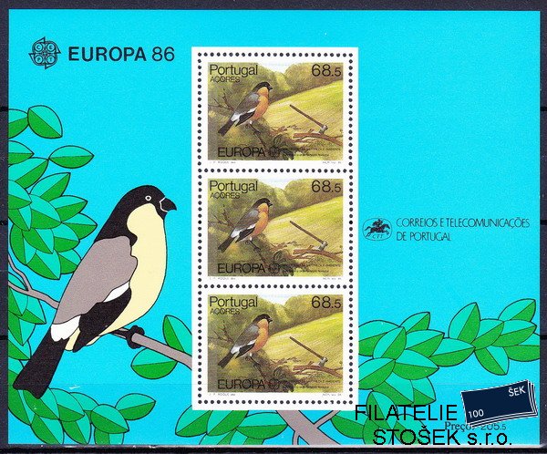 Azorské ostrovy známky Mi 0376 (Bl.7) Evropa-Cept