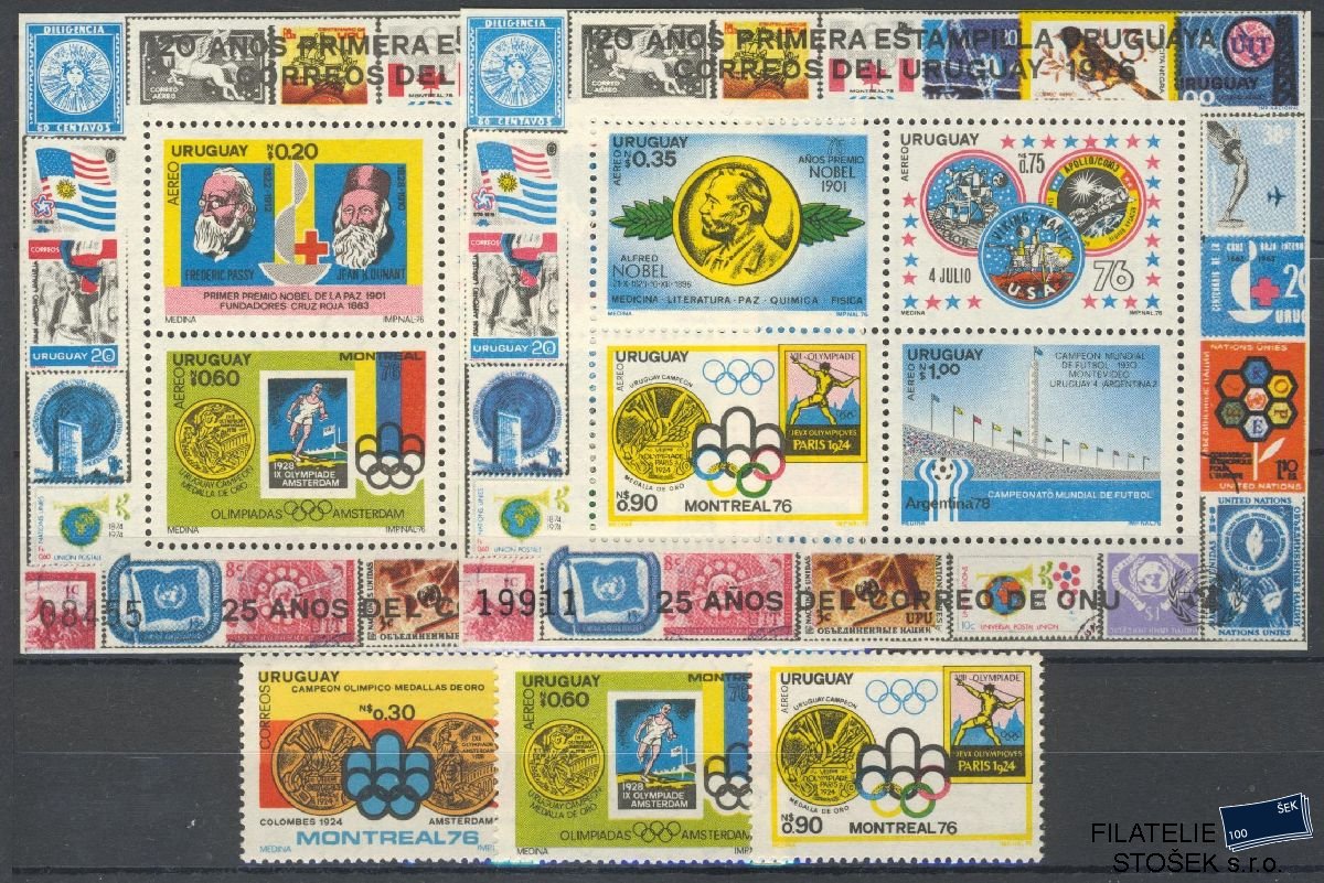 Uruguay známky Mi 1432 + Bl 31-32