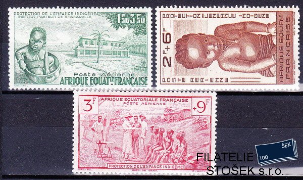 Afr. Equatoriale známky 1942 P.E.I.Q.I.