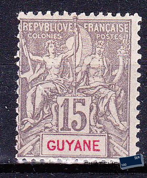 Guyane známky Yv 045 zkoušeno Brunn