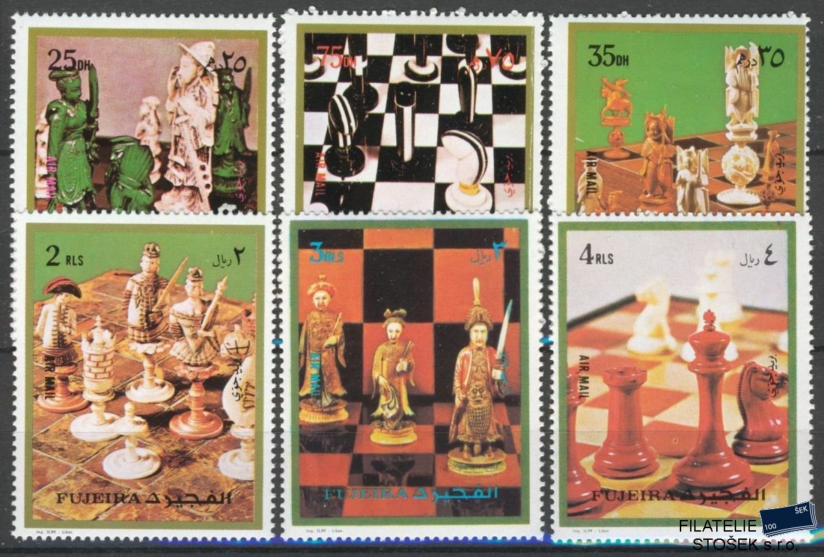 Fujeira známky Mi 1319-24 Šachy