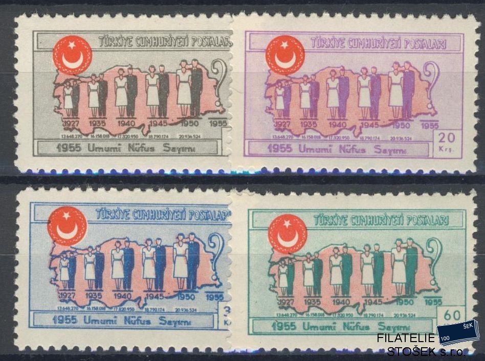 Turecko známky Mi 1451-54