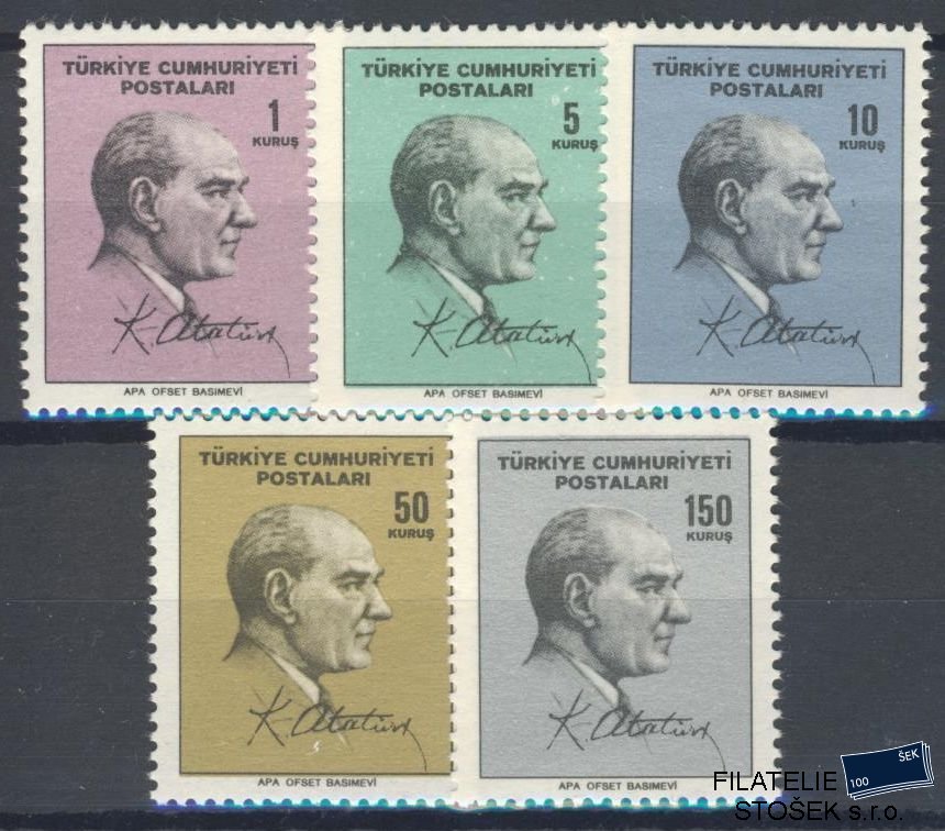 Turecko známky Mi 1976-80