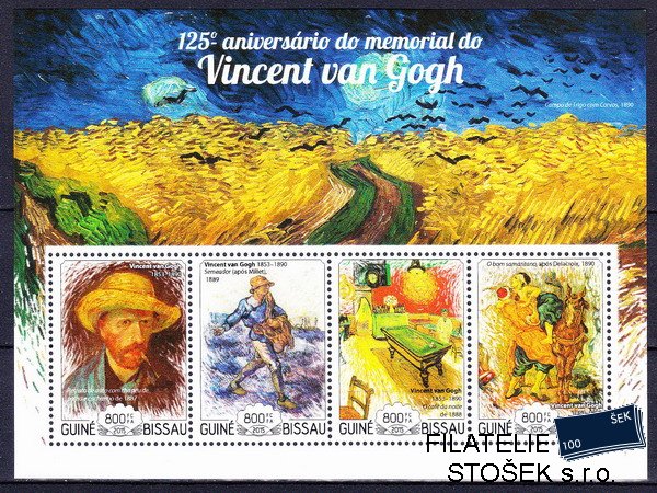 Guinea Bissau známky Mi 7634-7 Vincent van Gogh