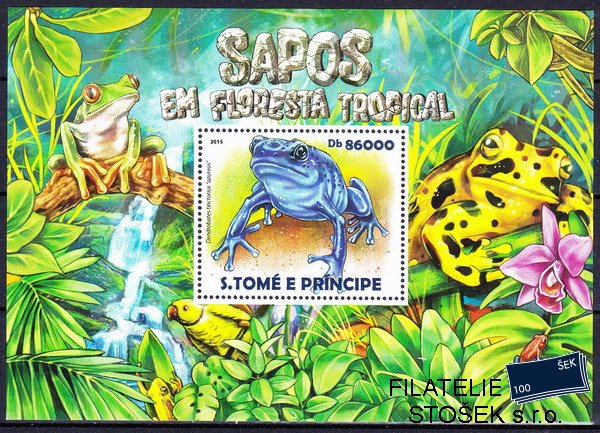 St.Thomas známky Fauna-Žáby