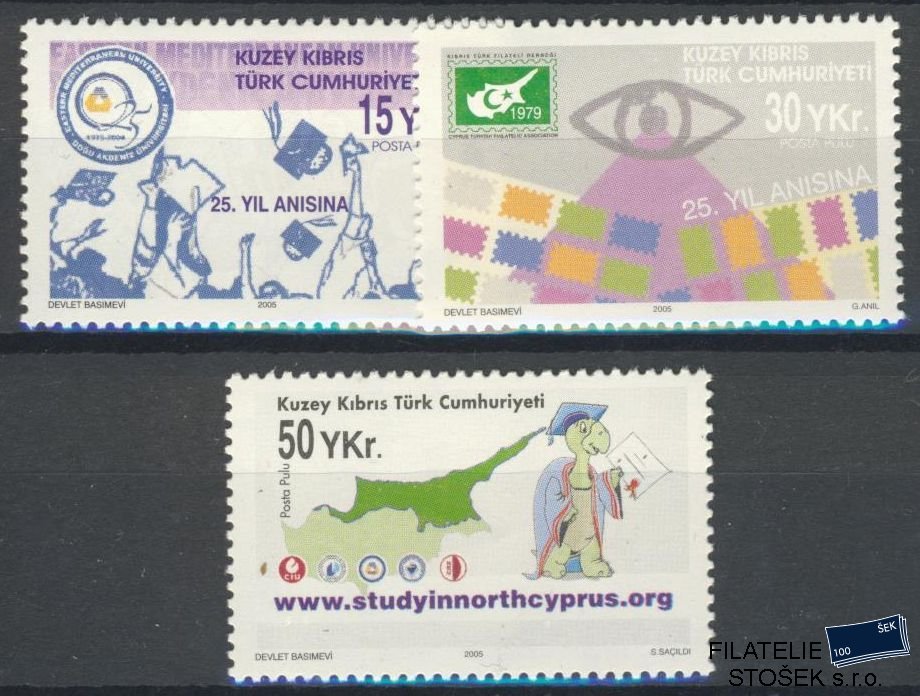 Turecký Kypr známky Mi 611-13