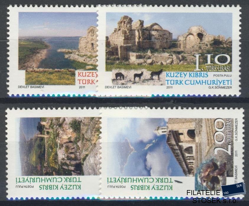 Turecký Kypr známky Mi 734-37