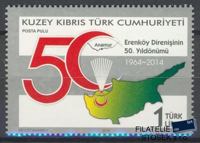 Turecký Kypr známky Mi 799