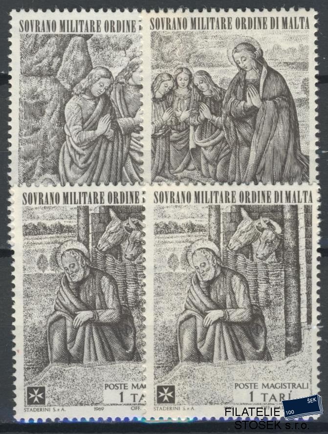 Řád Maltézských rytířů známky Sassone 47-49