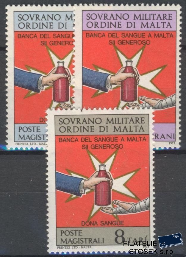 Řád Maltézských rytířů známky Sassone 107-9