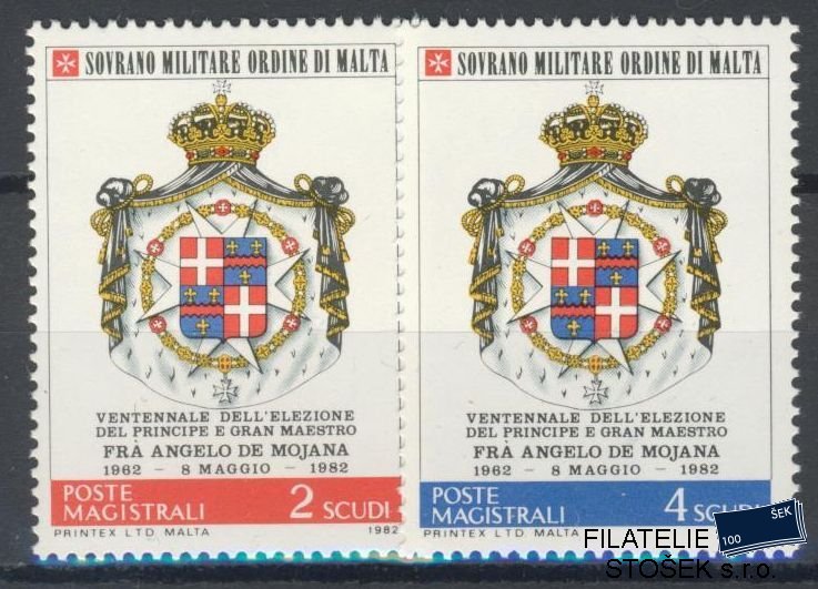 Řád Maltézských rytířů známky Sassone 207-8