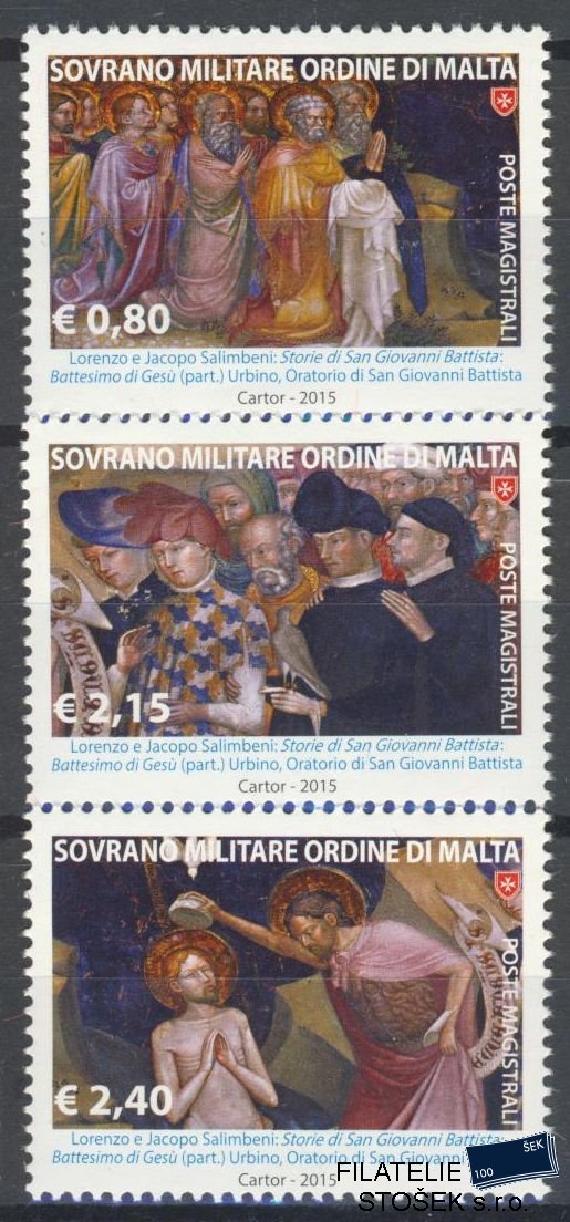 Řád Maltézských rytířů známky Sassone  - Rok 2015