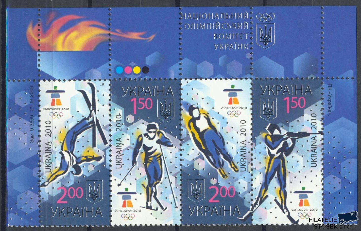 Ukrajina známky Mi 1068-71 St