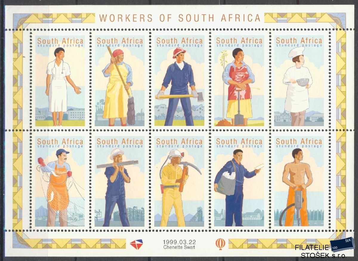 South Africa známky Mi 1198-1207