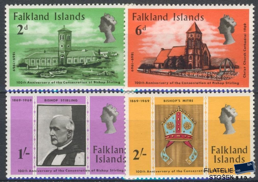 Falkland Islands známky Mi 179-82