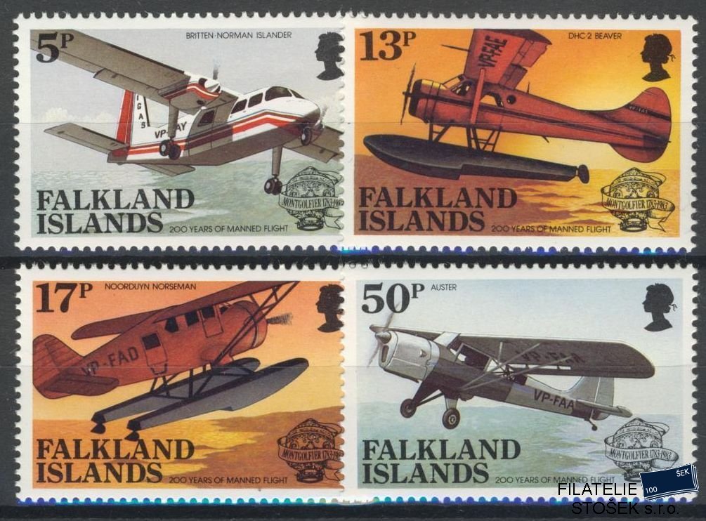 Falkland Islands známky Mi 386-89