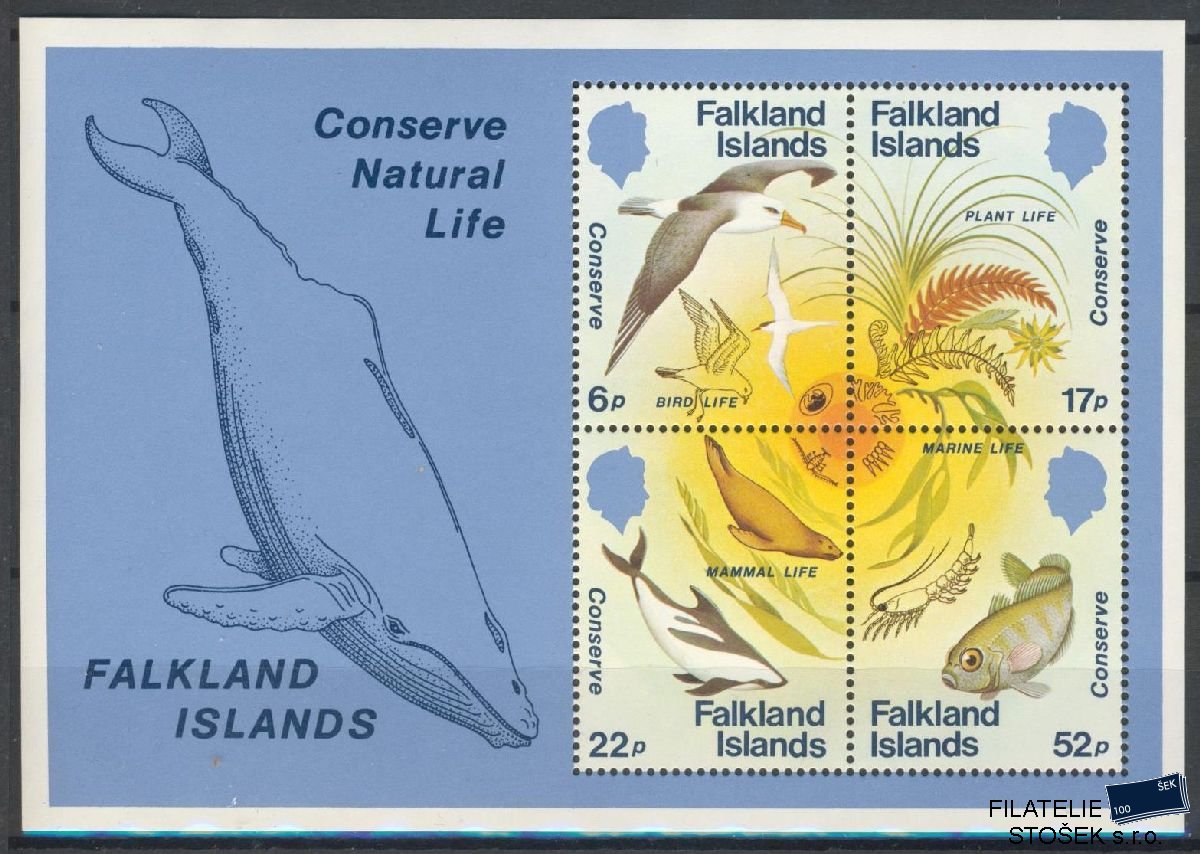 Falkland Islands známky Mi Blok 4
