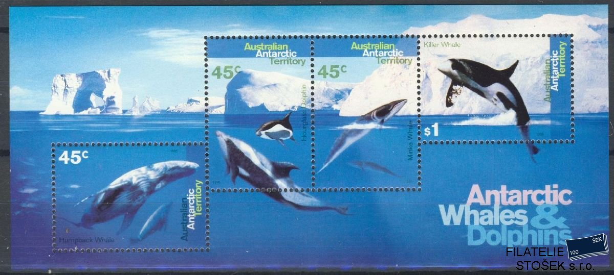 Australská Antarktida známky Mi Blok 1
