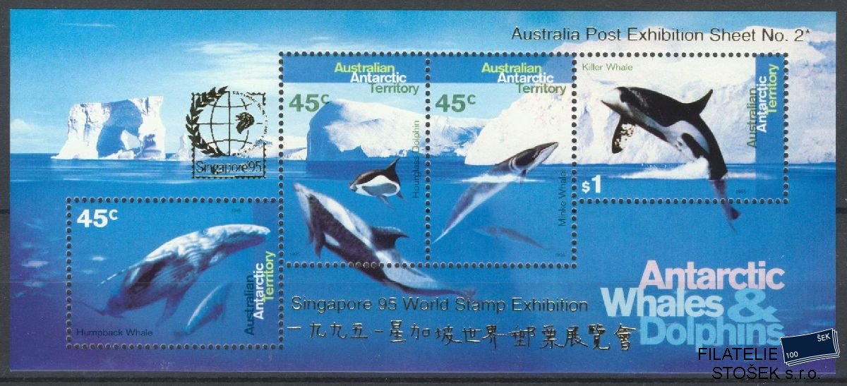 Australská Antarktida známky Mi Blok 1 I