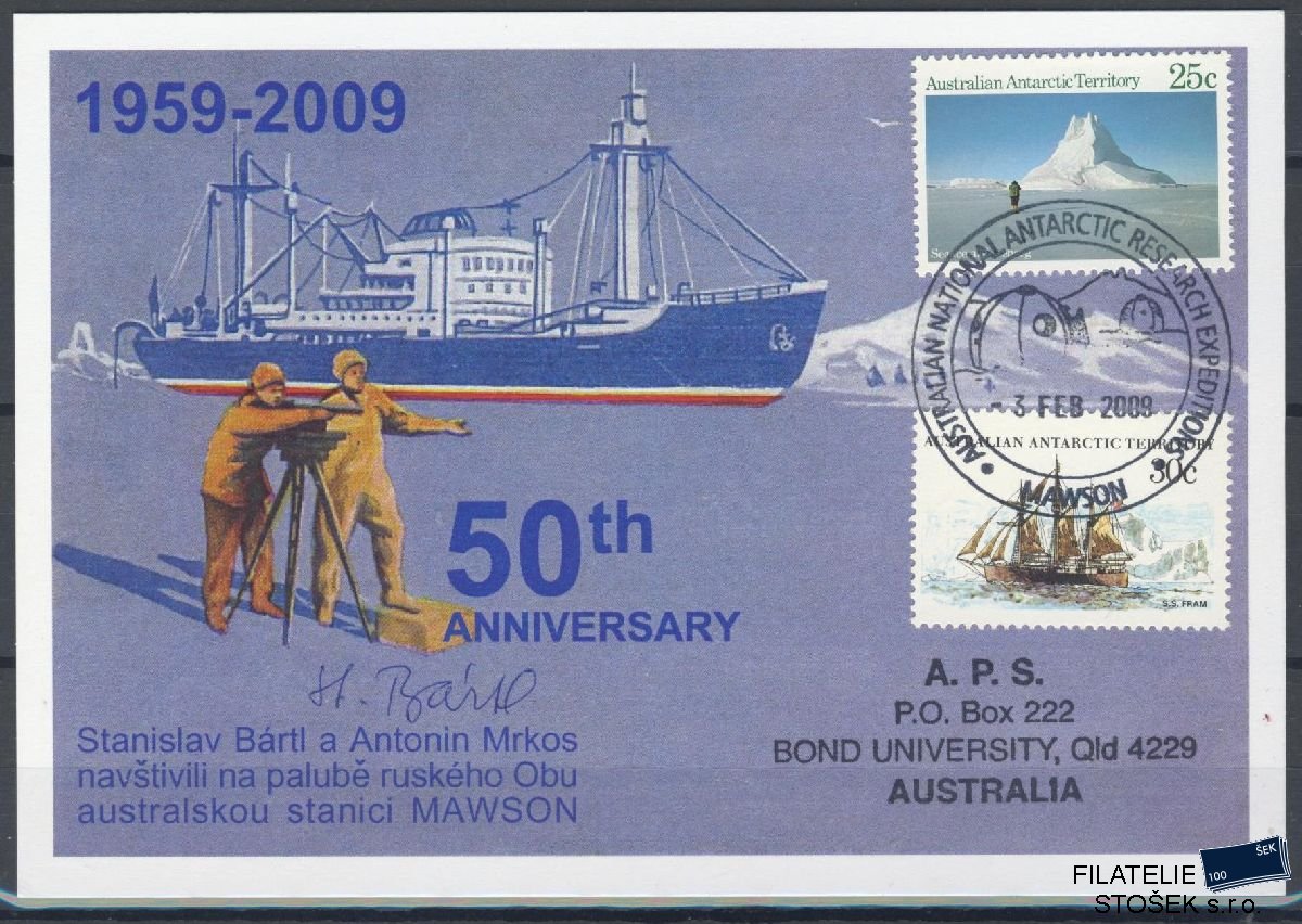 Australská Antarktida známky Mi 65 Celistvost
