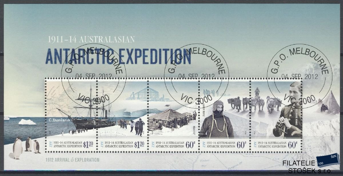 Australská Antarktida známky Mi Blok 9