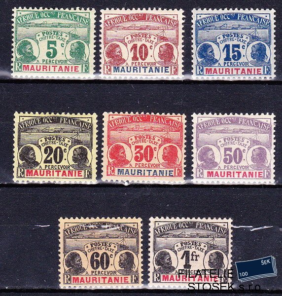 Mauritanie známky Yv TT 09-16