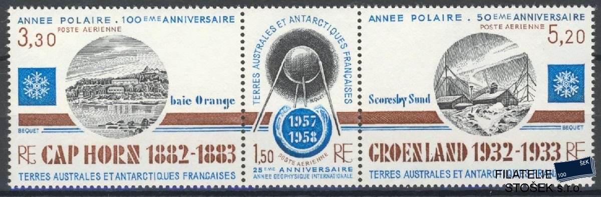 Francouzská Antarktida známky Mi 177-79