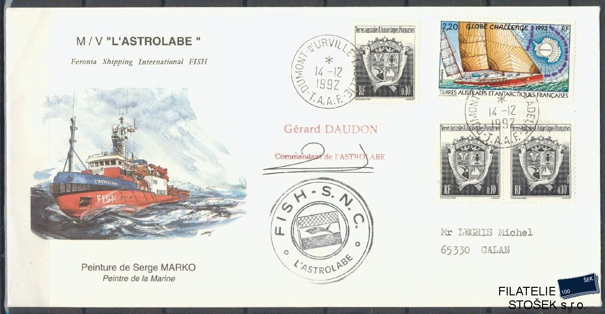 Francouzská Antarktida známky Mi 296 Celistvost