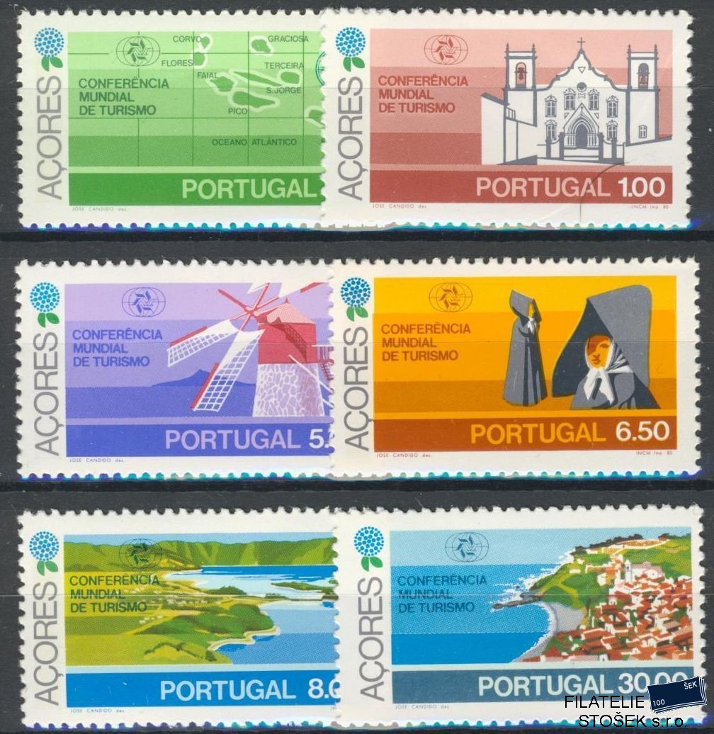 Azorské ostrovy známky Mi 0336-41