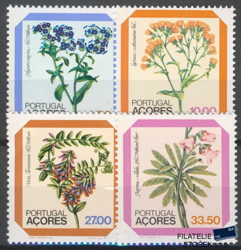 Azorské ostrovy známky Mi 0349-52