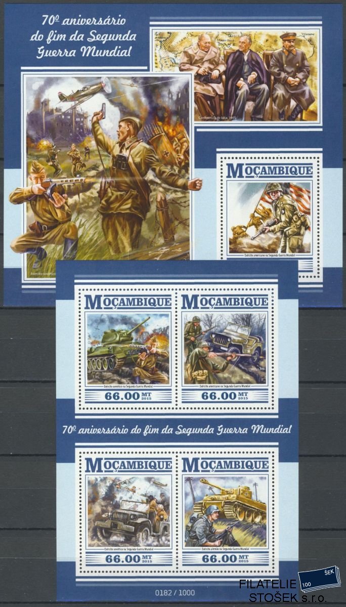 Mocambique známky Mi 8099-8102+Bl.1060
