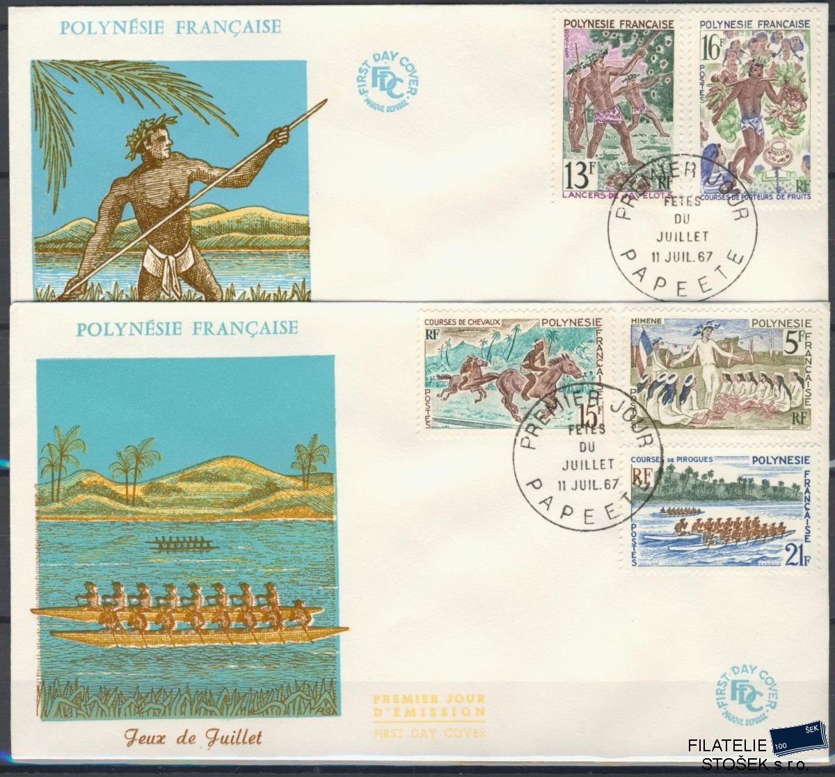 Polynésie známky Mi 0068-72
