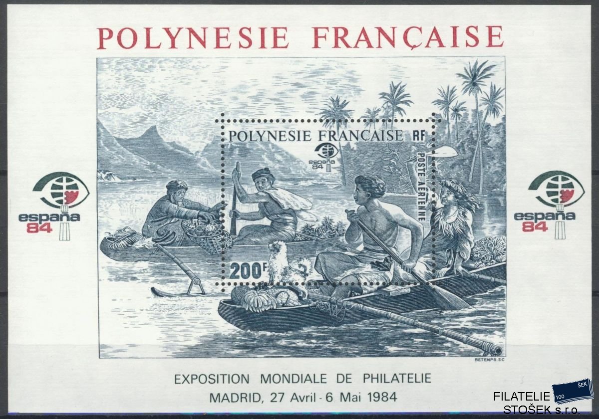 Polynésie známky Mi Blok 9