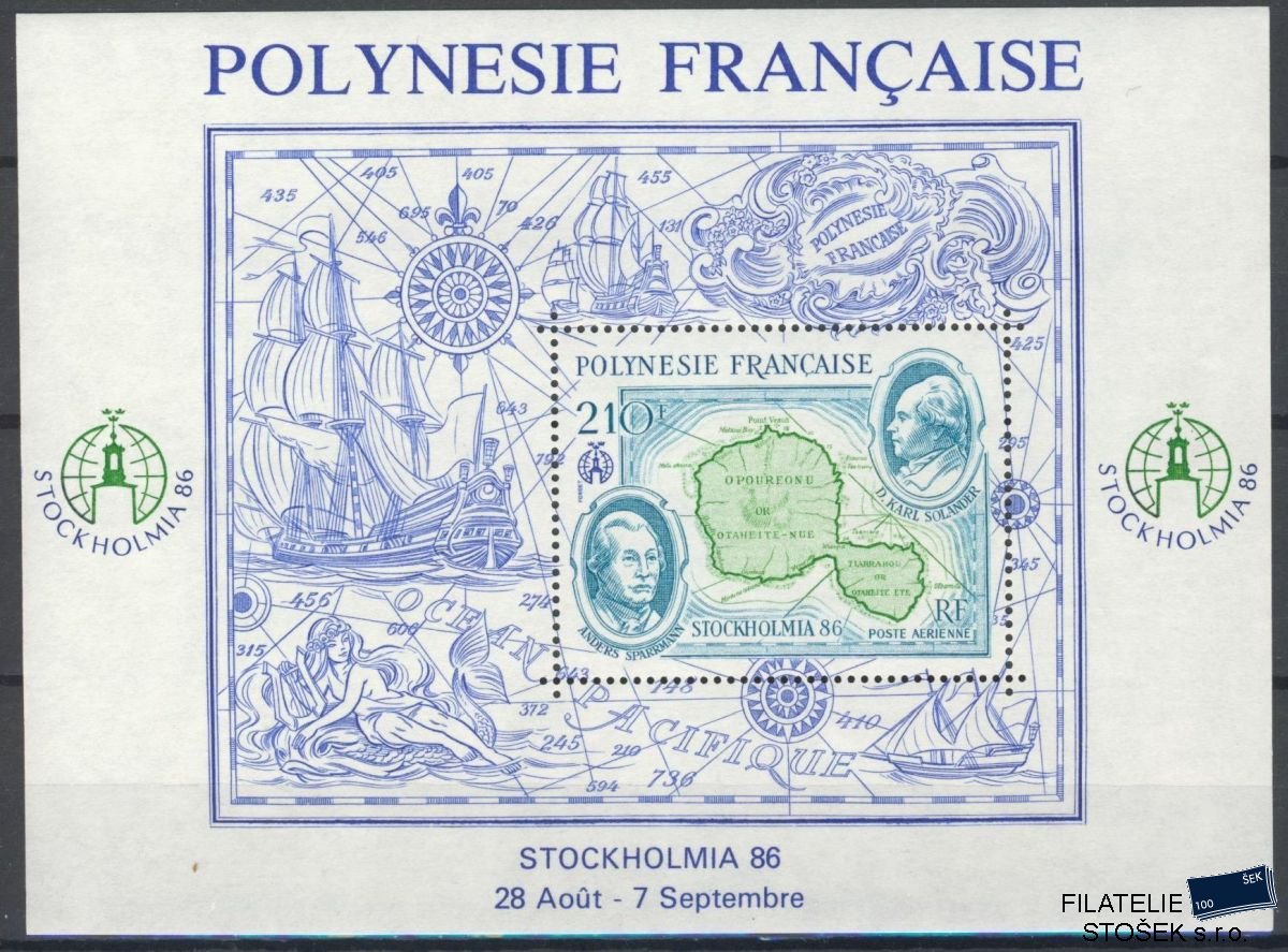 Polynésie známky Mi Blok 12