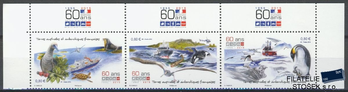 Francouzská Antarktida známky Mi 891-93