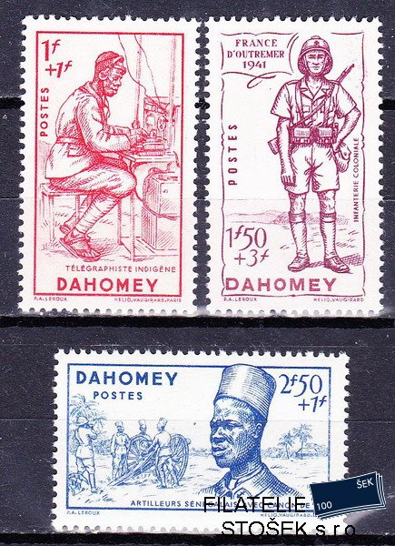 Dahomey známky Yv 142-4