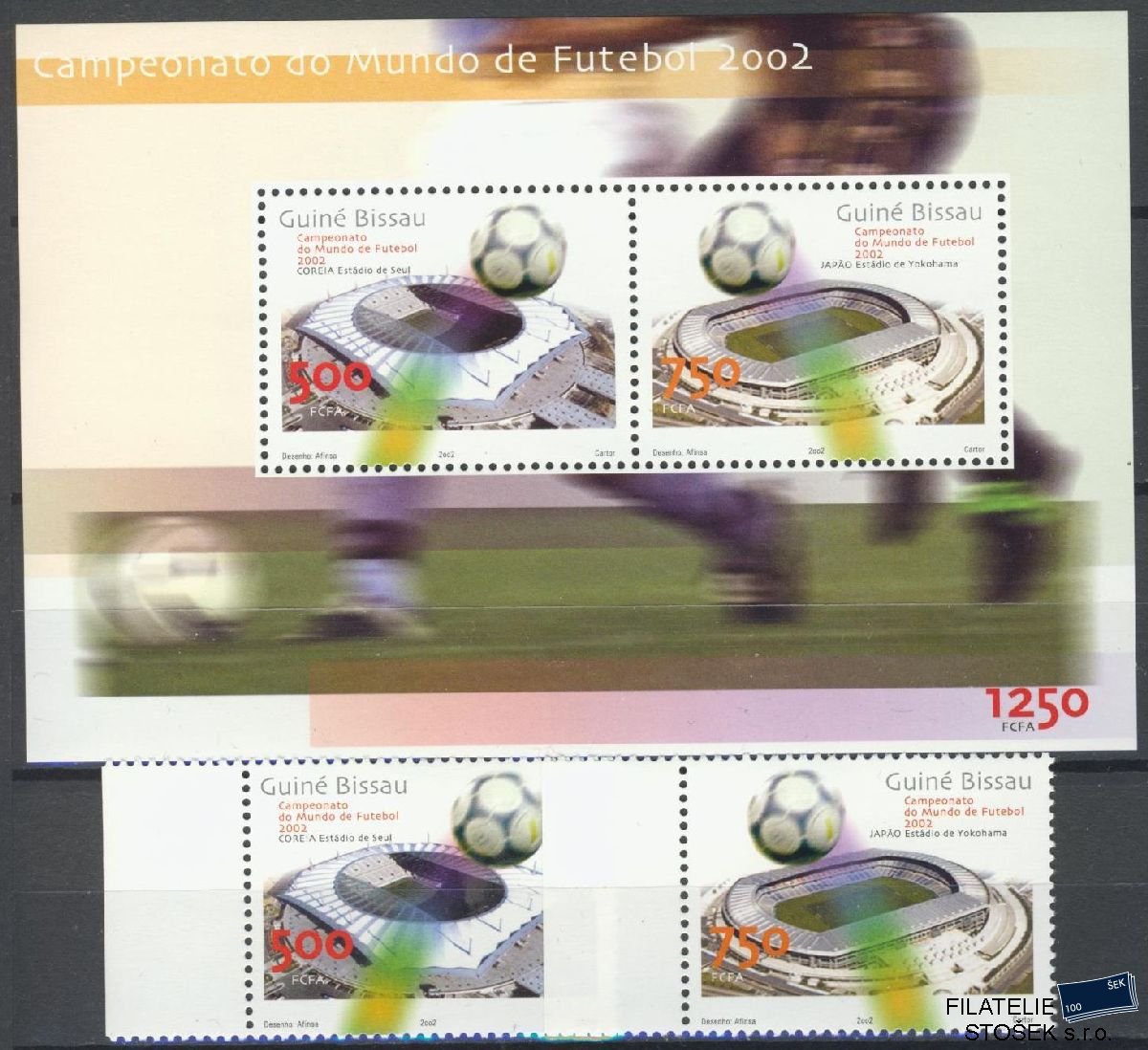 Guiné Bissau známky Mi 2014-15 + Bl 377