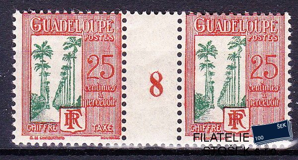 Guadeloupe známky Yv TT 31 Meziarší Millésime 8)