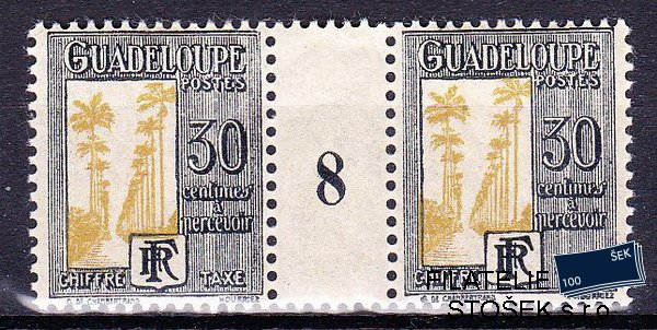 Guadeloupe známky Yv TT 32 Meziarší Millésime 8)
