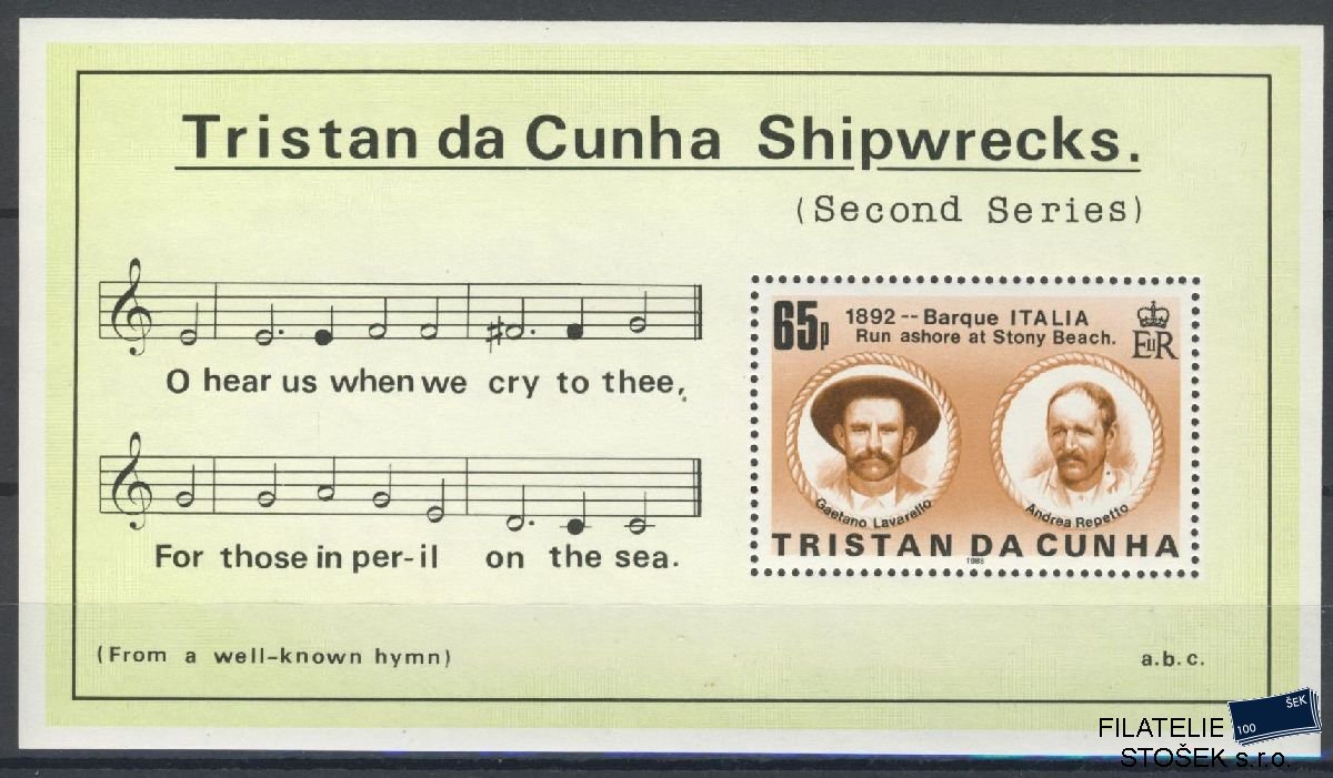 Tristan da Cunha známky Mi Blok 19