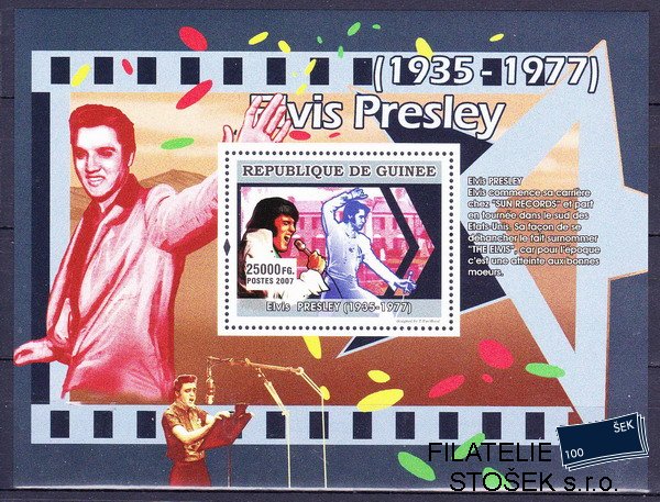 Guinea známky Mi 4926 - Bl.1299 Elvis Presley