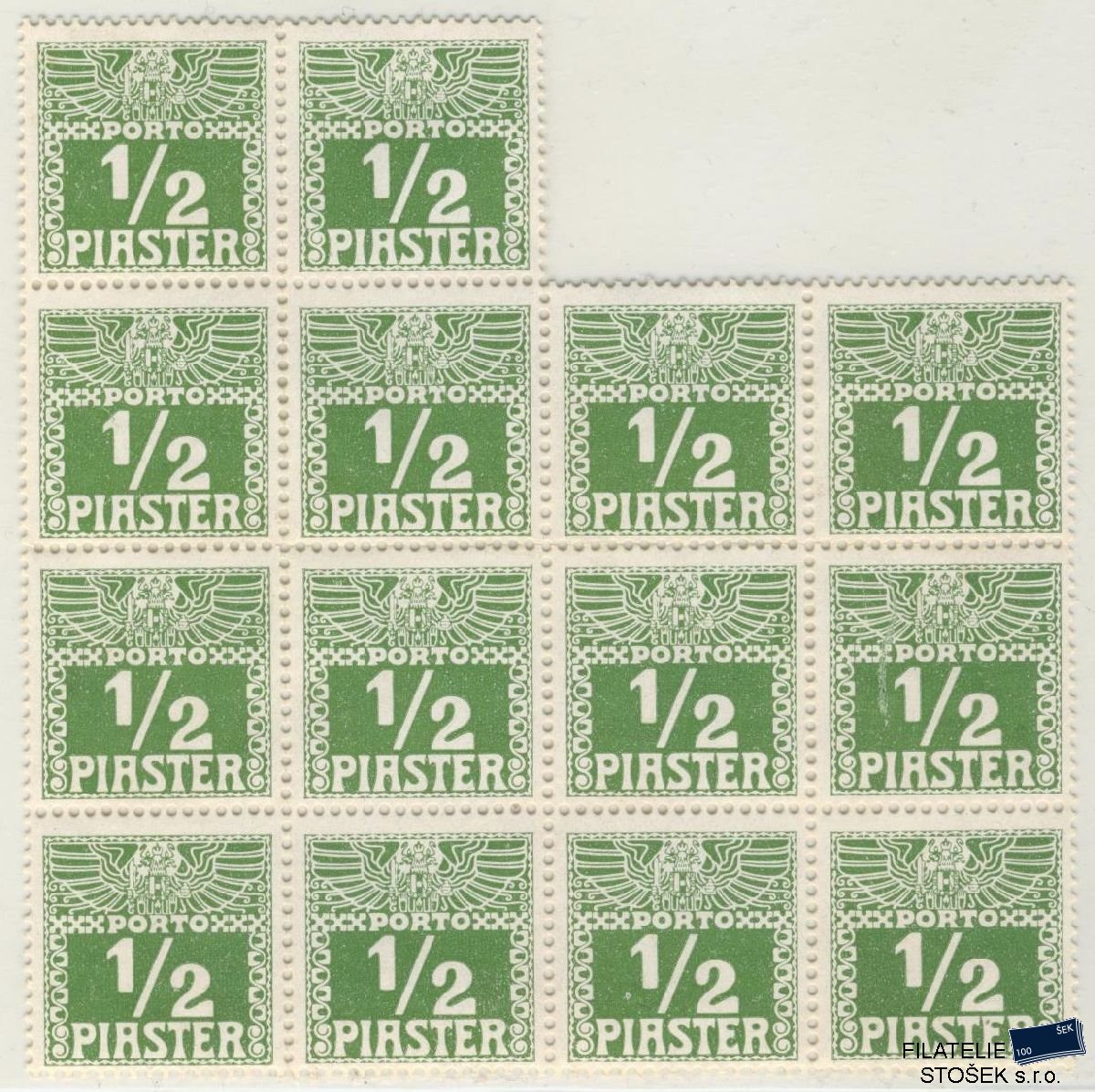 Rakousko známky Lombardsko Mi P 7 14 Blok