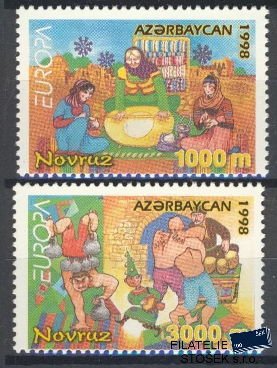 Azerbajdžán známky Mi 438-9