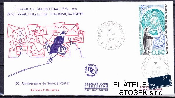 Antarktida francouzská známky Mi 0279 razítko Iles Crozet